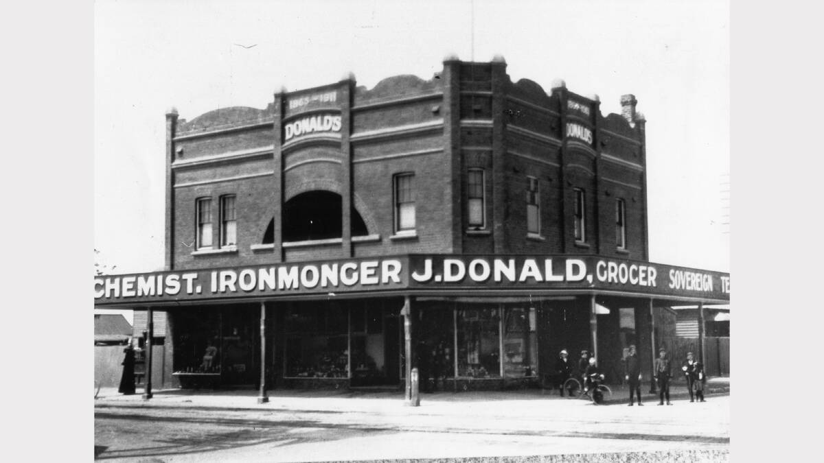 ARCHIVAL REVIVAL 1900s: Photographs from the Newcastle Herald's files. Donald's chemist, grocer and ironmonger, Hamilton, in 1911.