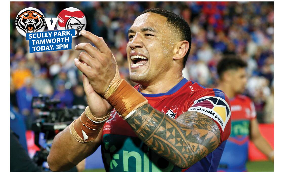 Knights veteran Tyson Frizell is back after five games on the sidelines. Picture by Darren Pateman, AAP