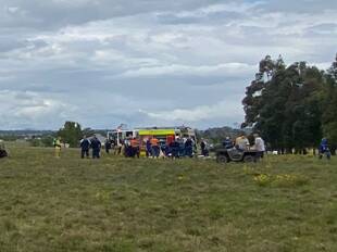 The scene of the crash in October 2022. Picture by NSW Ambulance