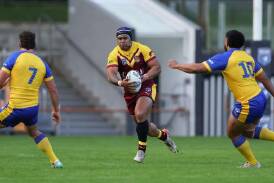 Cessnock winger Honeti Tuha playing for Country in Sydney on Saturday. Picture by Bryden Sharp/NSWRL